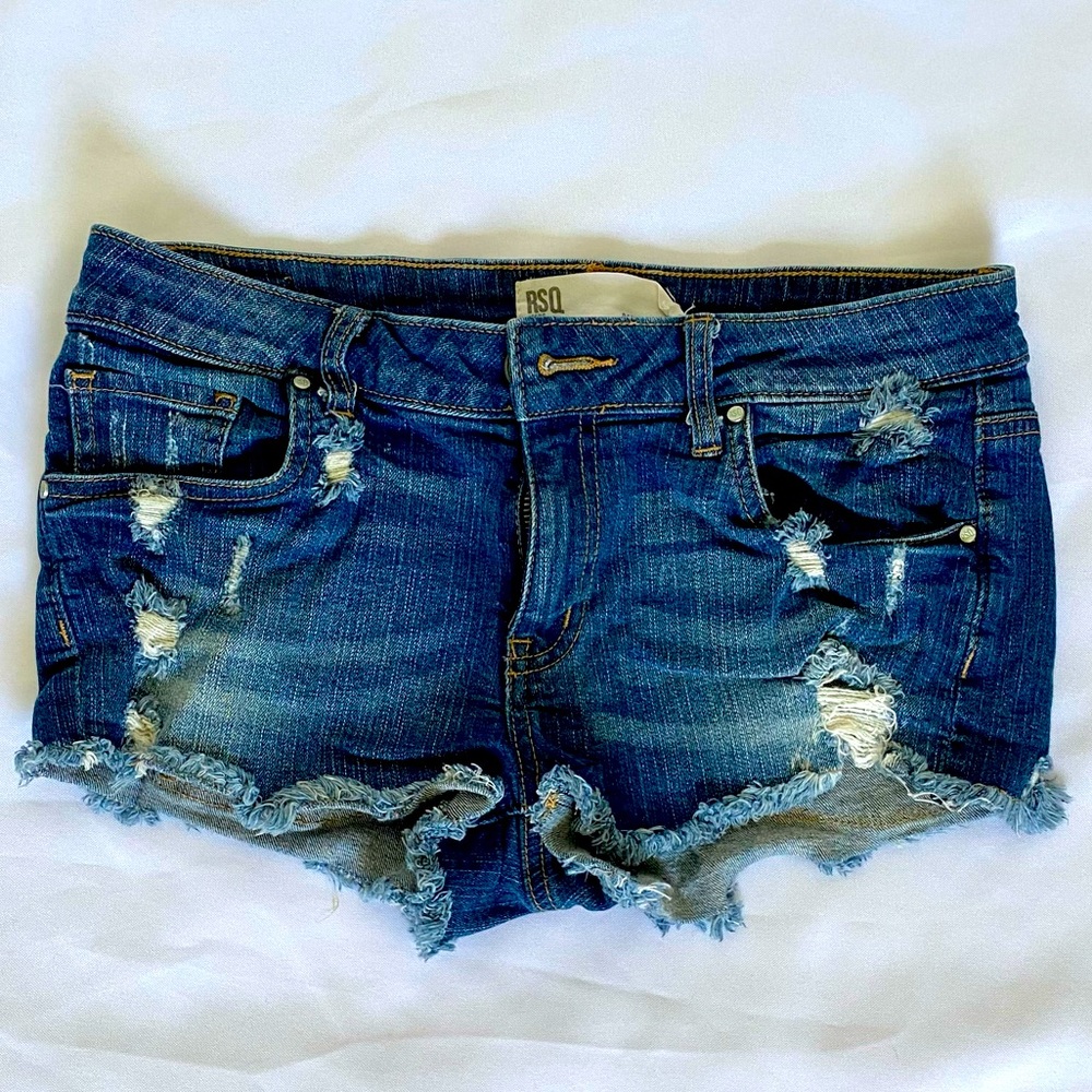 RSQ Distressed Denim Shorts Size 7